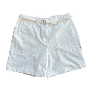 Lauren Ralph Lauren Chino Short Women's Size 10‎ Petite White High Waisted